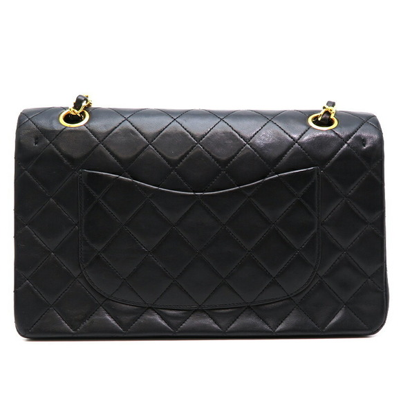 Chanel Bag 25 Matelasse Shoulder Lambskin Black Chain - Picture 1 of 10